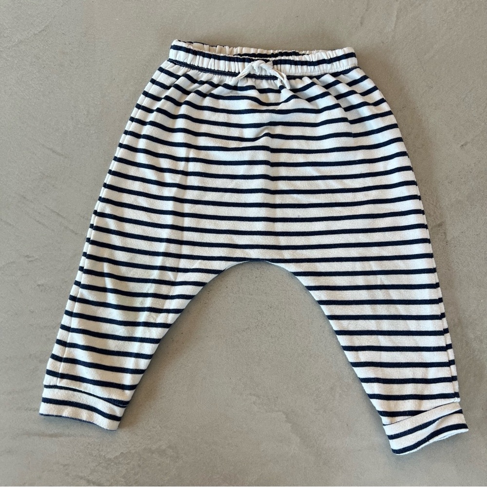 Old‎ Navy Navy Blue and White Stripe Joggers 18-24m - Picture 3 of 8